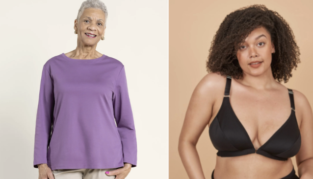 Pisces provides a variety of stylish adaptive clothing and bras.